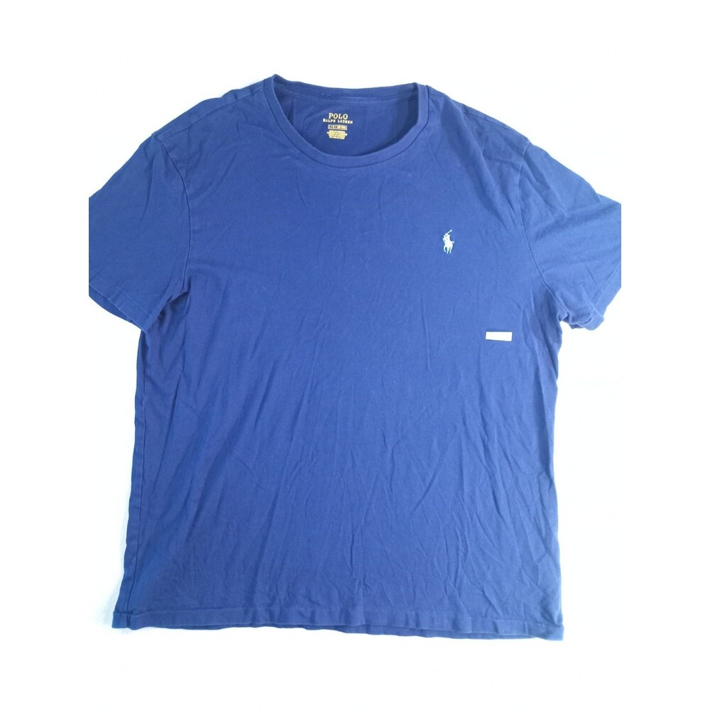 Polo Ralph Lauren T Shirt Mens Large Blue Pony Logo Short Sleeve Cotton (P)